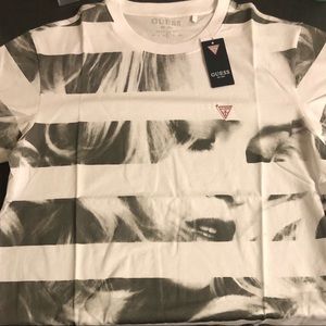 Guess photographic striped T-Shirt